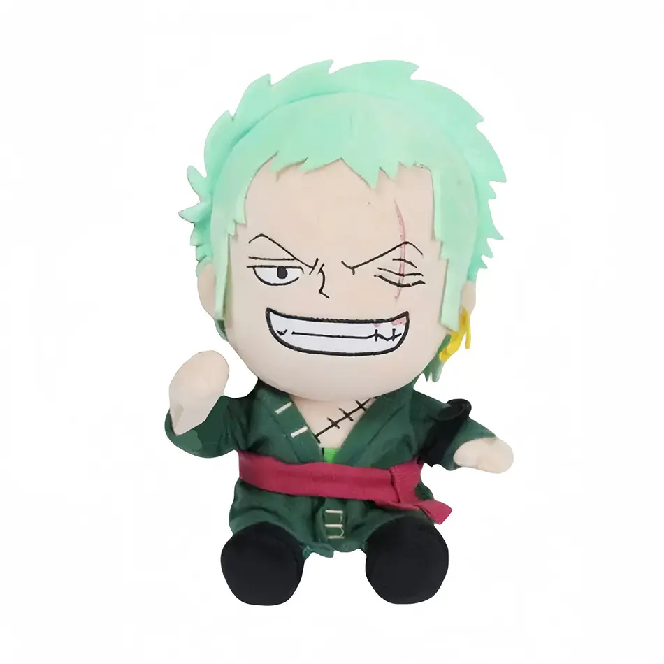 Popular Anime 25cm One Piece Original Plush Toys CartoonFigure Luffy Chopper Ace Roronoa Zoro Cute Stuffed Doll Kids Xmas Gifts