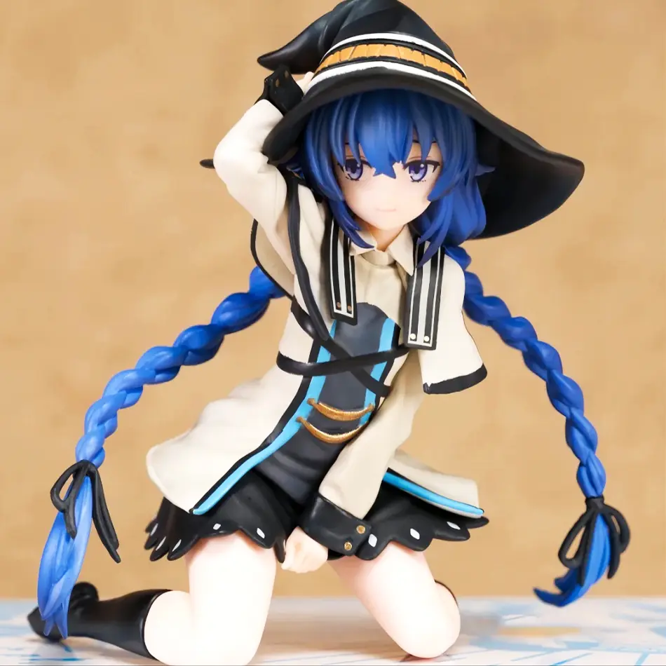 Four figurines Magician Roxy Migurdiass flower Action Figure Mushoku Tensei：Jobless Reincarnation Anime Figure PVC