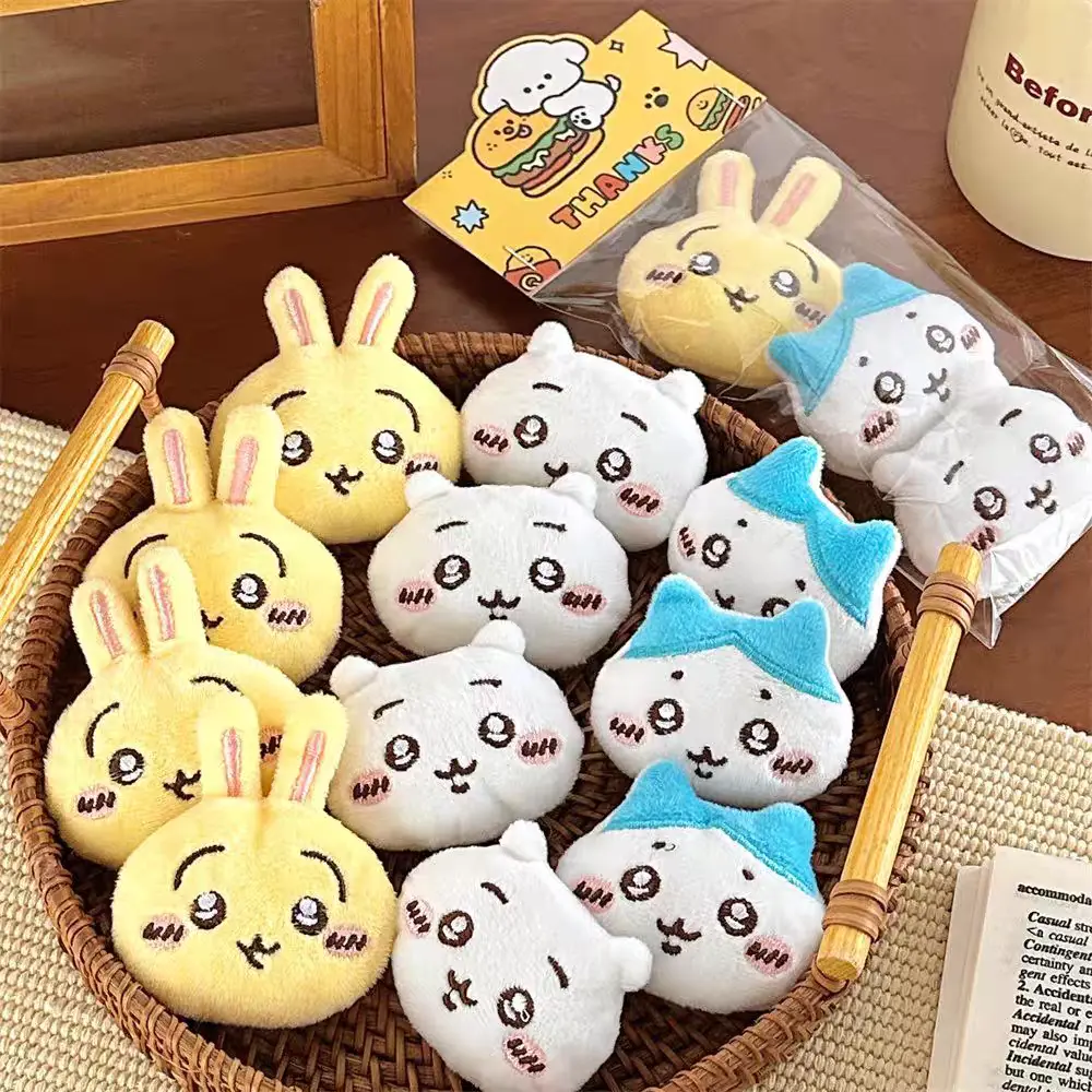 Kawaii Chiikawa Hachiware Plush Brooch Cartoon Usagi  Student Backpack Decoration Accessories Clothes Cute Pins Girls Gifts