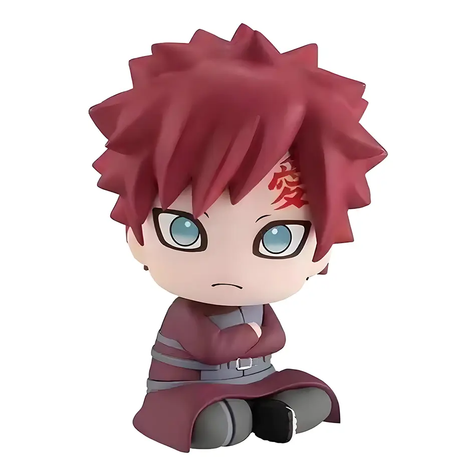 Anime Naruto Cute Sakura Haruno Gaara Sitting Posture Cartoon Action FigureModel PVC Kids Toys Car Decoration Gift