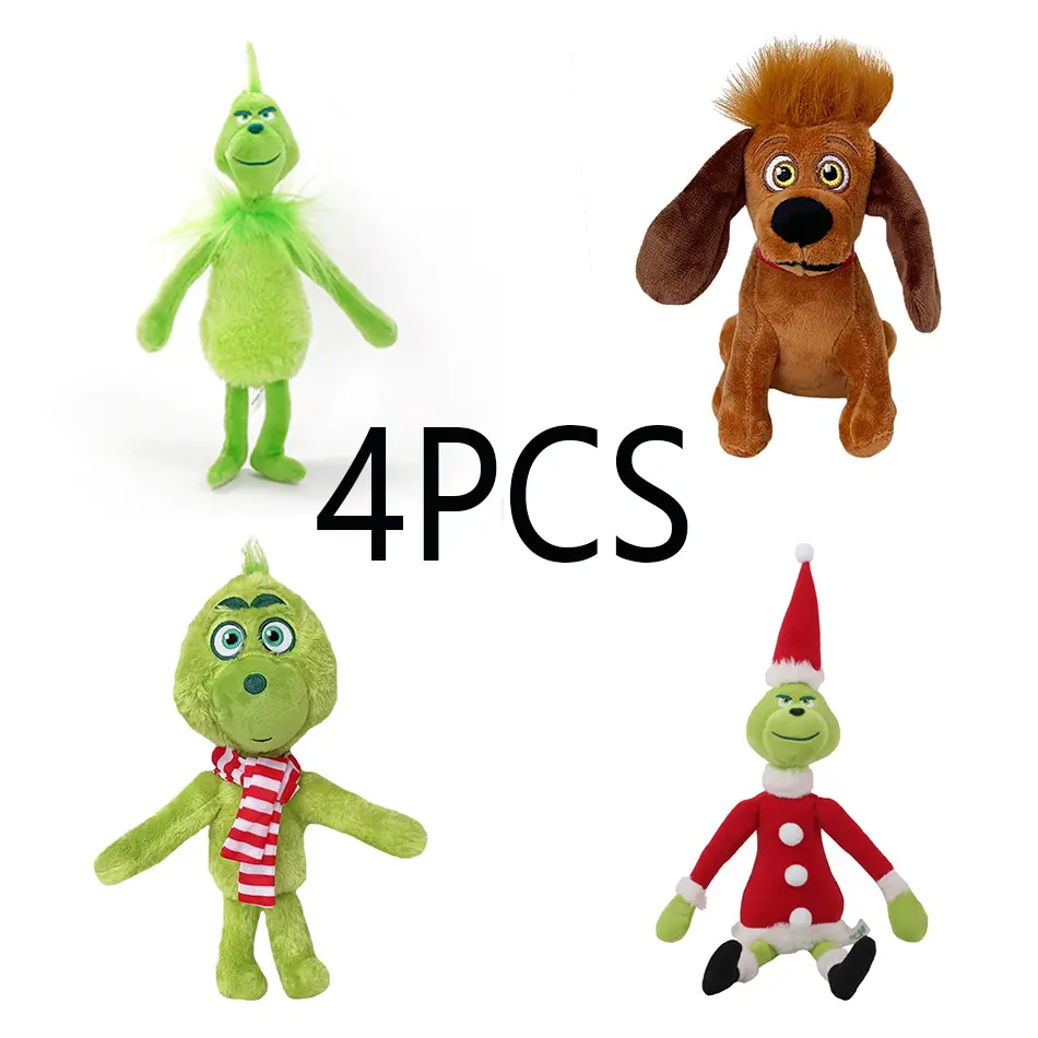 Bandai Grinch Plush Doll Toy Gift Cartoon Style Children Toys Rag Doll Kawaii Room Decor For christmas Plush Toys Boys and girls