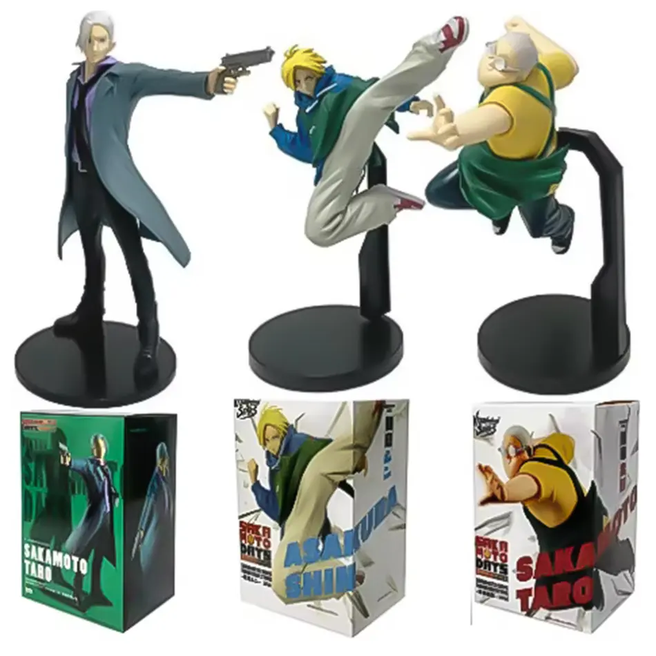 1-3pcs Stock anime figure sakamoto days sakamoto taro ，Shin Asakura action figure figurine pvc toys for kids collector 21cm