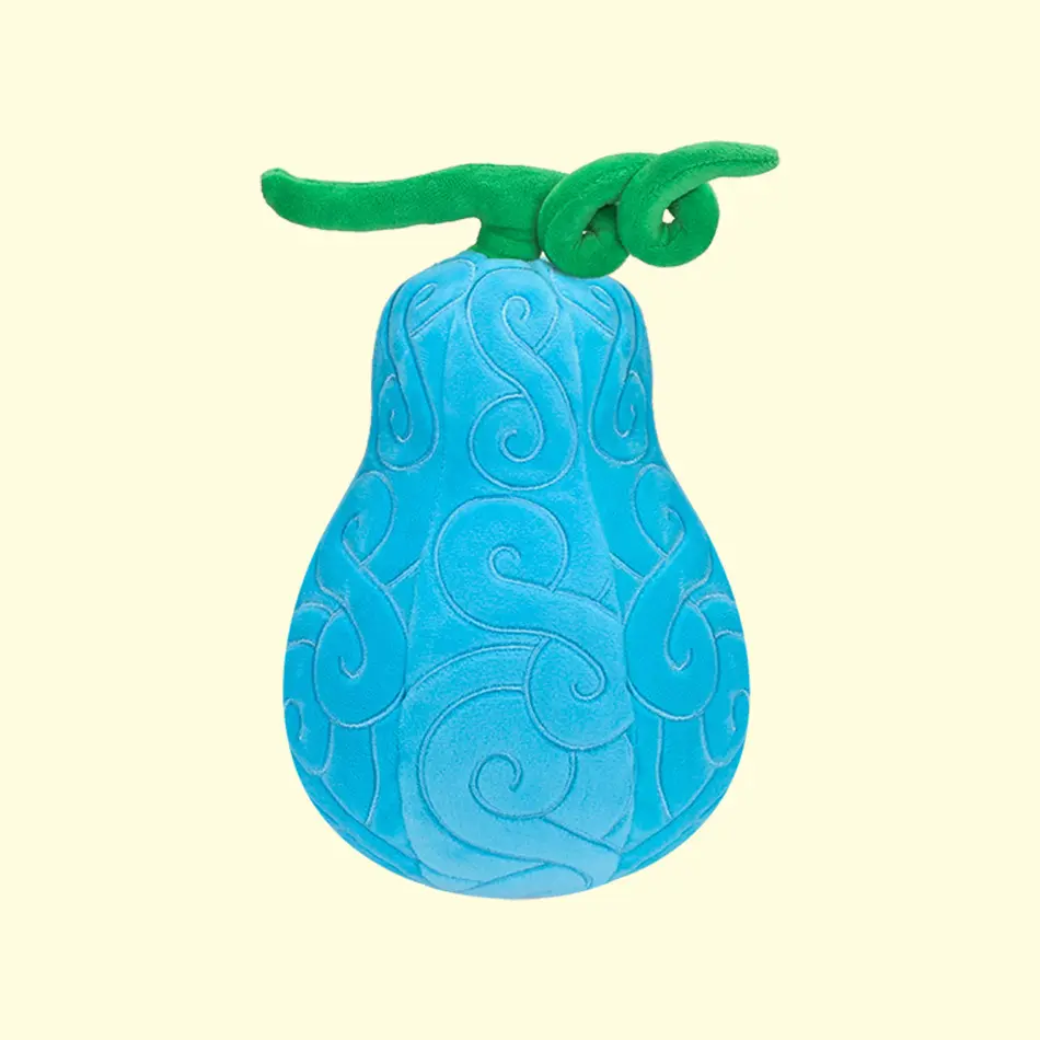Genuine Anime One Piece Devil Fruit Plush Bloom Bloom/Gum-Gum/Uo Uo No Mi/Flame-Flame/Gura Gura No Mi Toy Stuffed Toy Xmas Gift