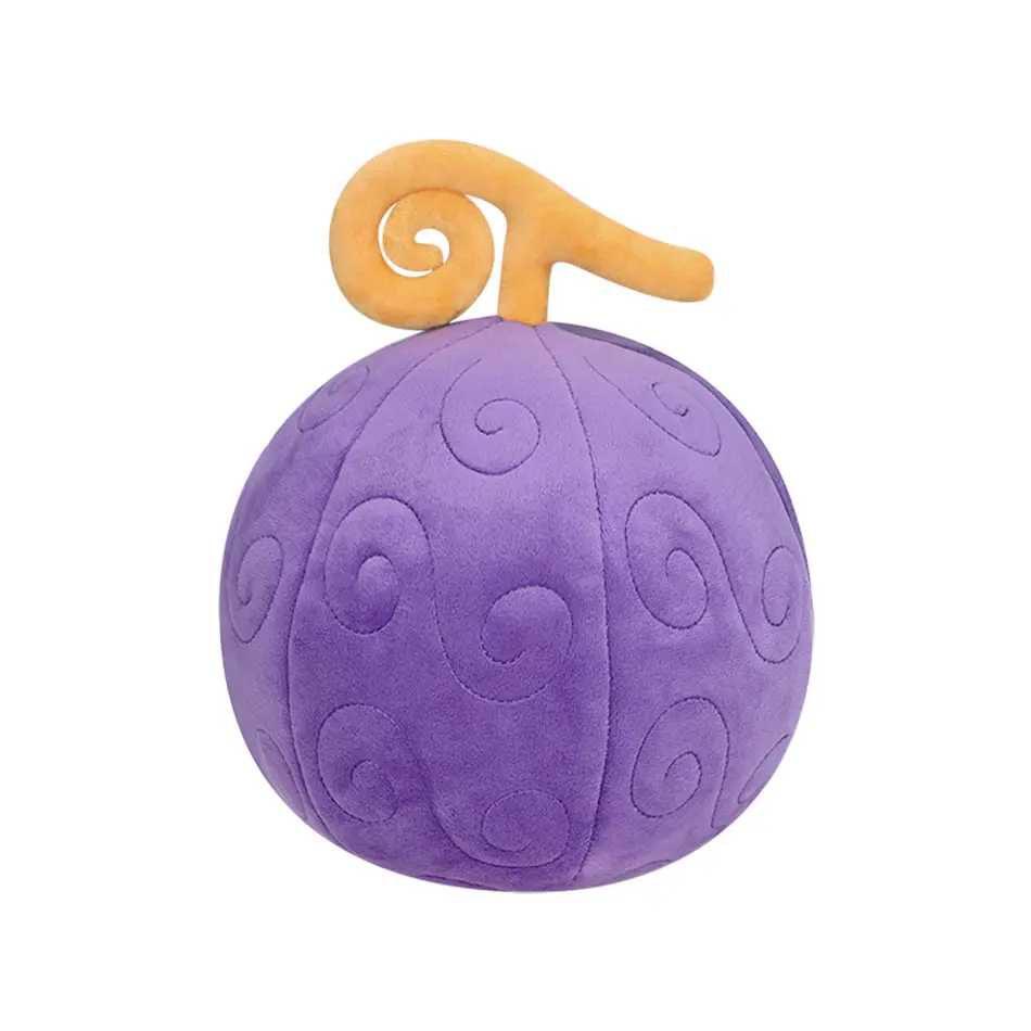 Genuine Anime One Piece Devil Fruit Plush Bloom Bloom/Gum-Gum/Uo Uo No Mi/Flame-Flame/Gura Gura No Mi Toy Stuffed Toy Xmas Gift