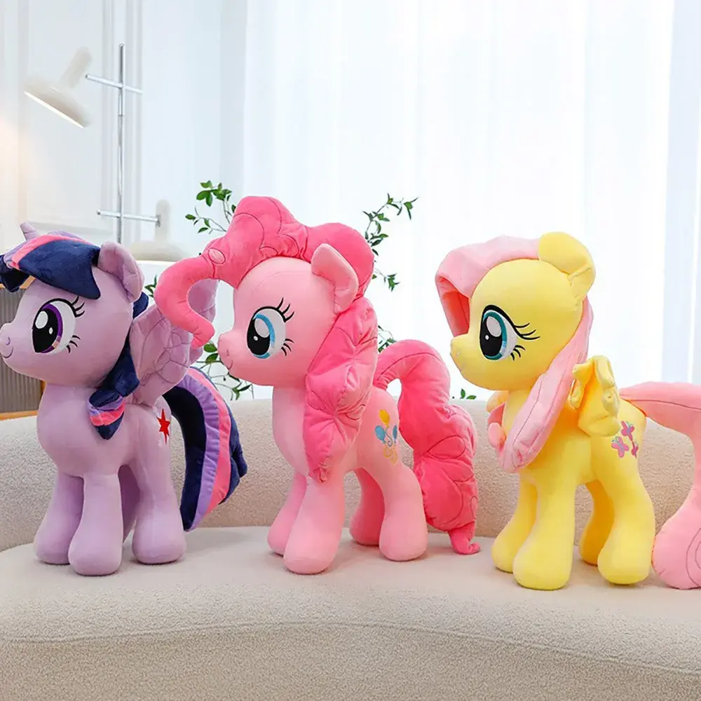 30CM My Little Pony Kawaii Plush Toys Pinkie Pie Fluttershy Twilight Sparkle Soft Stuffed Dolls Ornaments Plushie Gifts For Kids