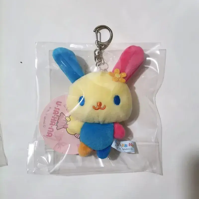 new Kt Cute Usahana Plush Keychain Key Chain Keyring Rabbit Bunny Kawaii Women Bag Keychains Mascot Kid Toy For Girls Small Gift