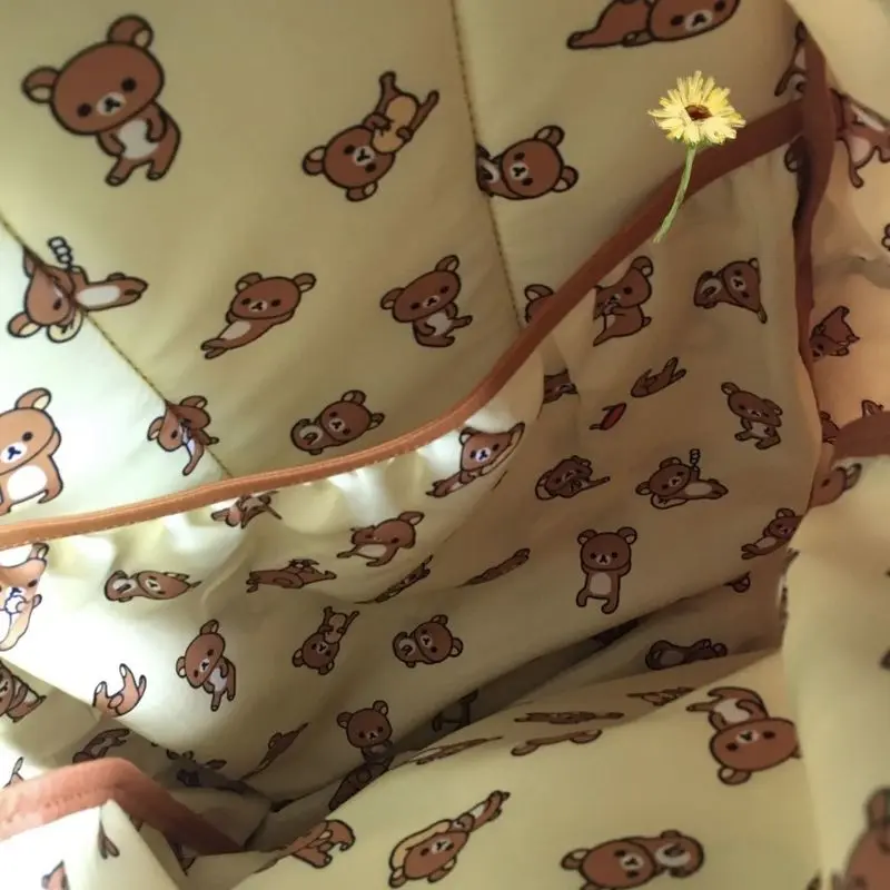 Kawaii Cute Bear Rilakkumas Backpack Large Capacity Anime Cartoon Backpack Stylish Student School Bag Shoulder Bags Schoolbag