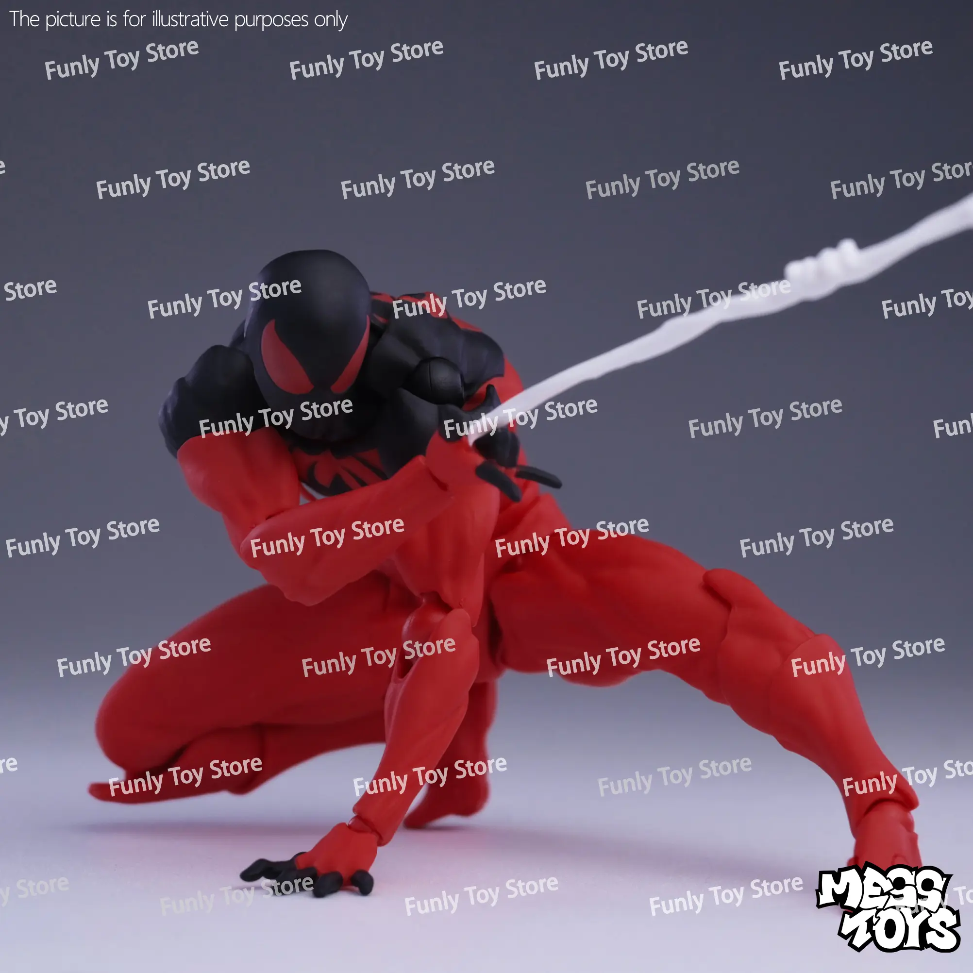In Stock Mess Toys Spider Man Symbiote Kaine Parker Messtoys Spiderman Black Suit Scarlet Spider Anime Action Figure Gift Toys