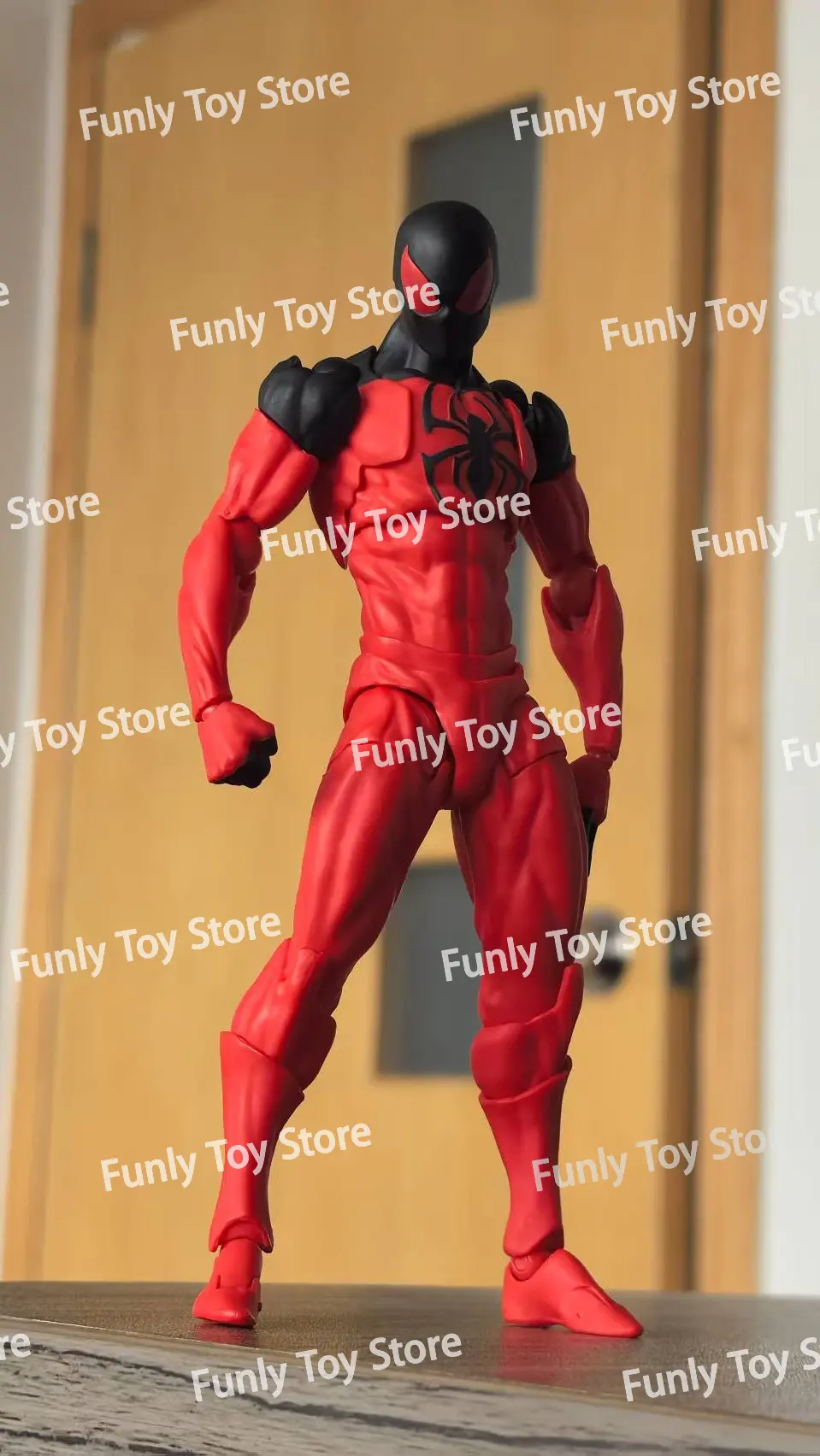 In Stock Mess Toys Spider Man Symbiote Kaine Parker Messtoys Spiderman Black Suit Scarlet Spider Anime Action Figure Gift Toys