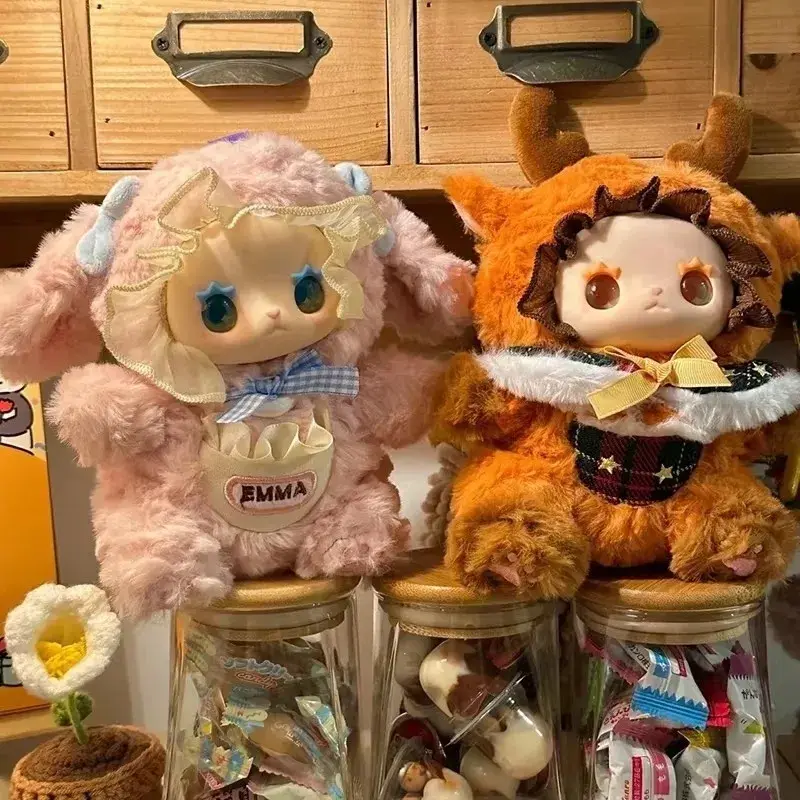 Lovely  Emma Pocket Zoo Series Plush Vinyl Blind Box Cute Car Doll Soothing The Doll Ornament Girl Surprise Toy Festival Gift