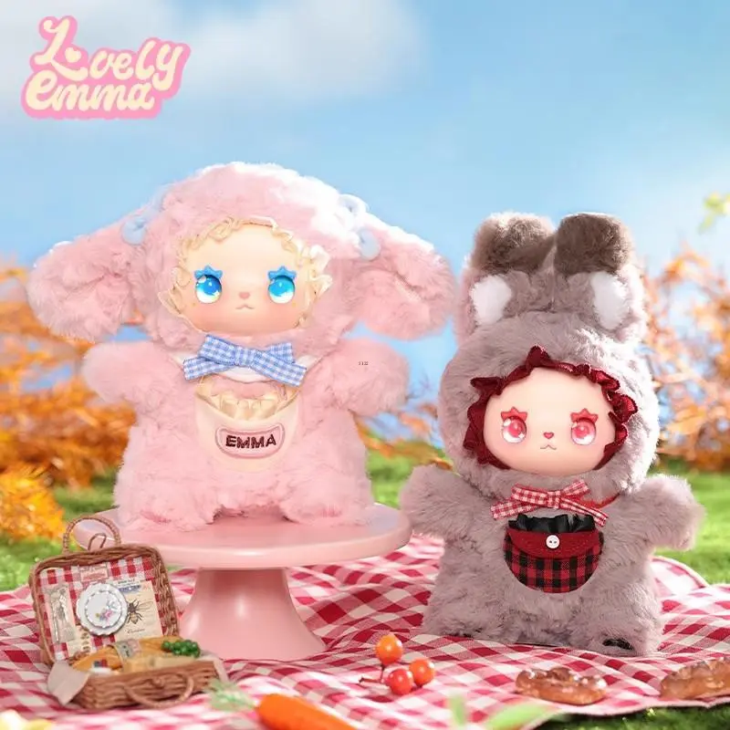 Lovely  Emma Pocket Zoo Series Plush Vinyl Blind Box Cute Car Doll Soothing The Doll Ornament Girl Surprise Toy Festival Gift