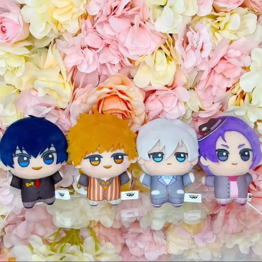 15cm Sanrio Blue Kawaii Lock Plush Doll Nagi Seishiro Mikage Reo Anime Peripheral Backpack Charm Anime Plushie Pendant Keychain