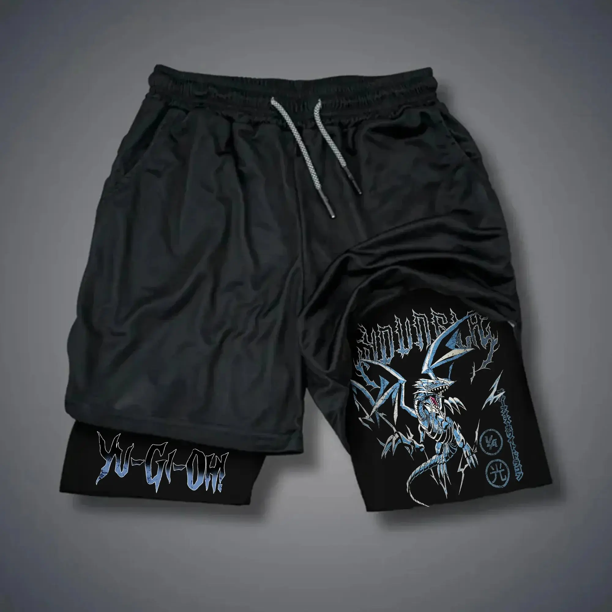 2025 Yu-Gi-Oh! Egyptian God Slifer Short Pants - Official Merch Ultra Lightweight for Summer Anime Events