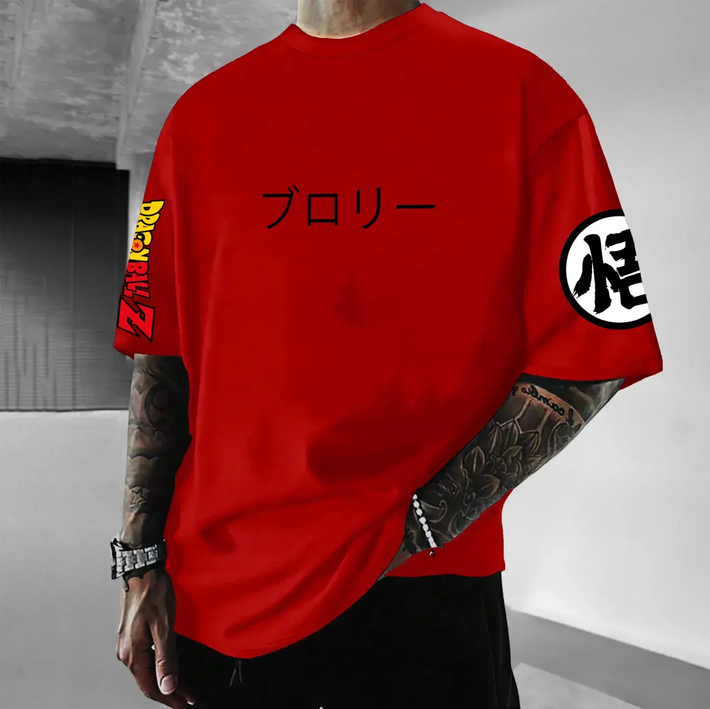 Dragon Ball Anime Graphic Print Men Short Sleeve T-shirt Red  Inspired Character Street Summer Casual Wear for 2025 Trending