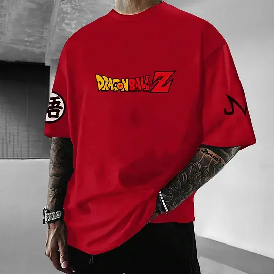Dragon Ball Super Official Merch 2025 - Oversized Y2K Anime T-Shirt Pure Cotton Comfort for Gaming & Daily Outfits