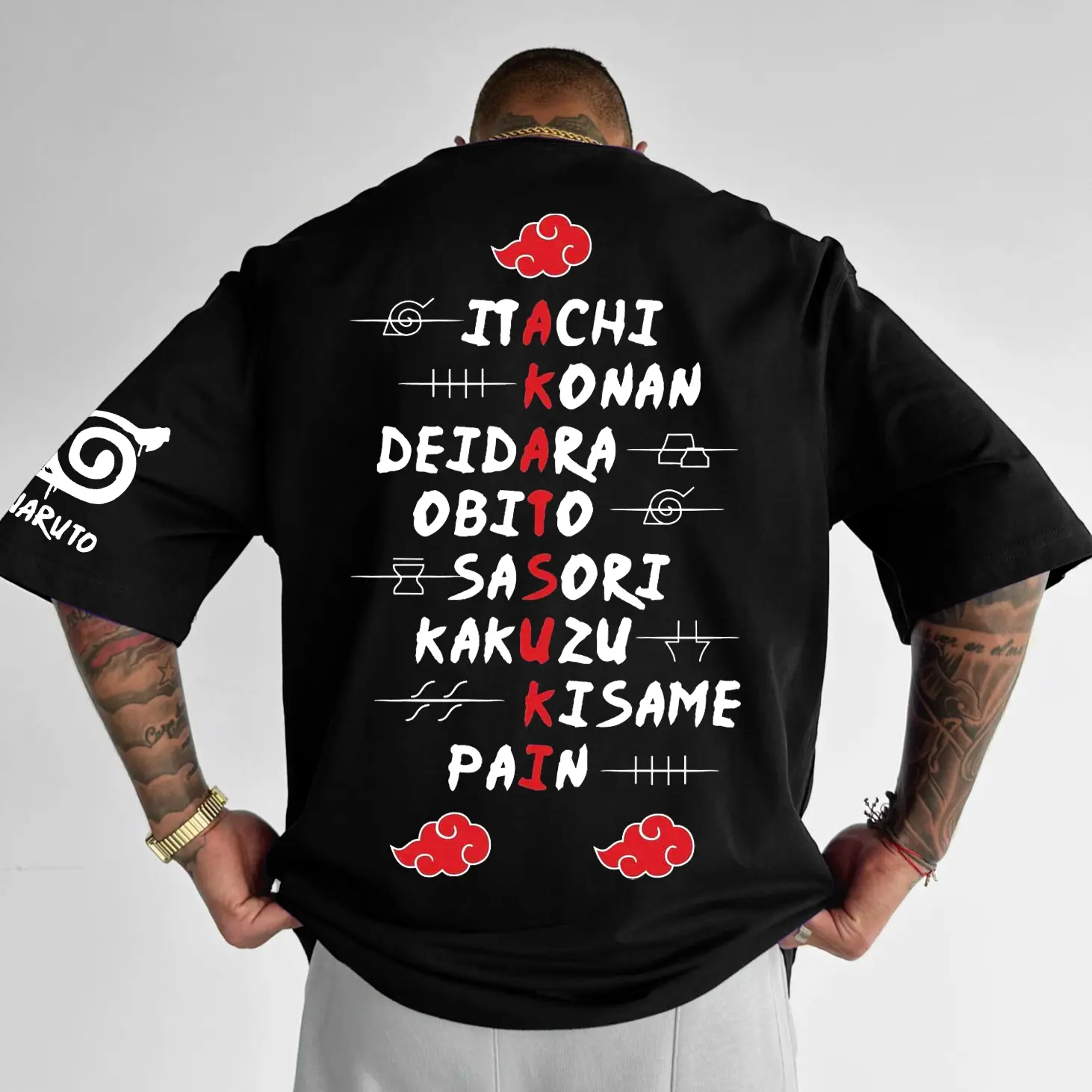 Naruto Uchiha Summer New Fashion Pure Cotton Men's and Women's T-shirt High Street Cool Y2K Summer Anime Figure Cosplay
