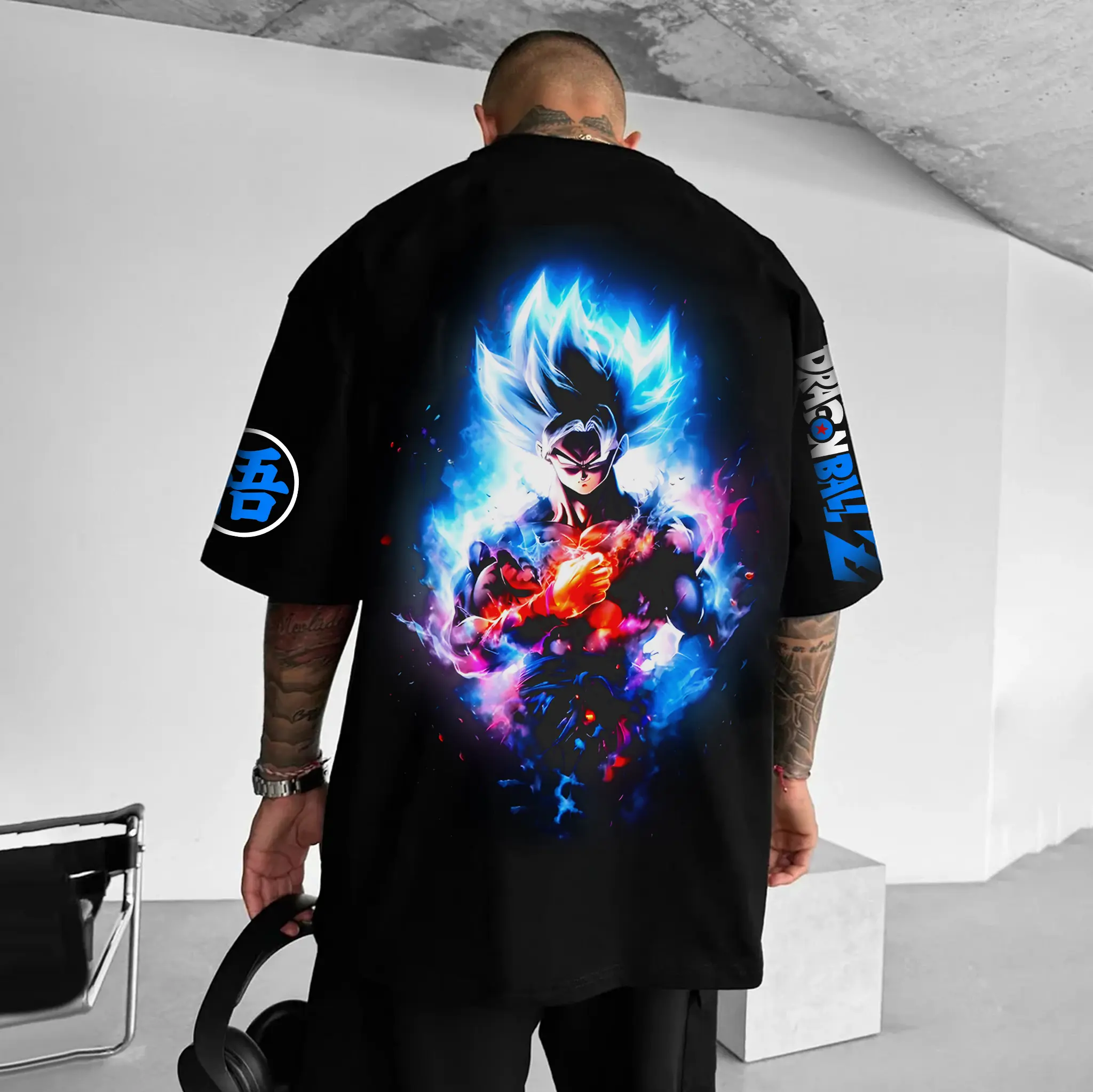 Dragon Ball Super Official Merch 2025 - Oversized Y2K Anime T-Shirt Pure Cotton Comfort for Gaming & Daily Outfits