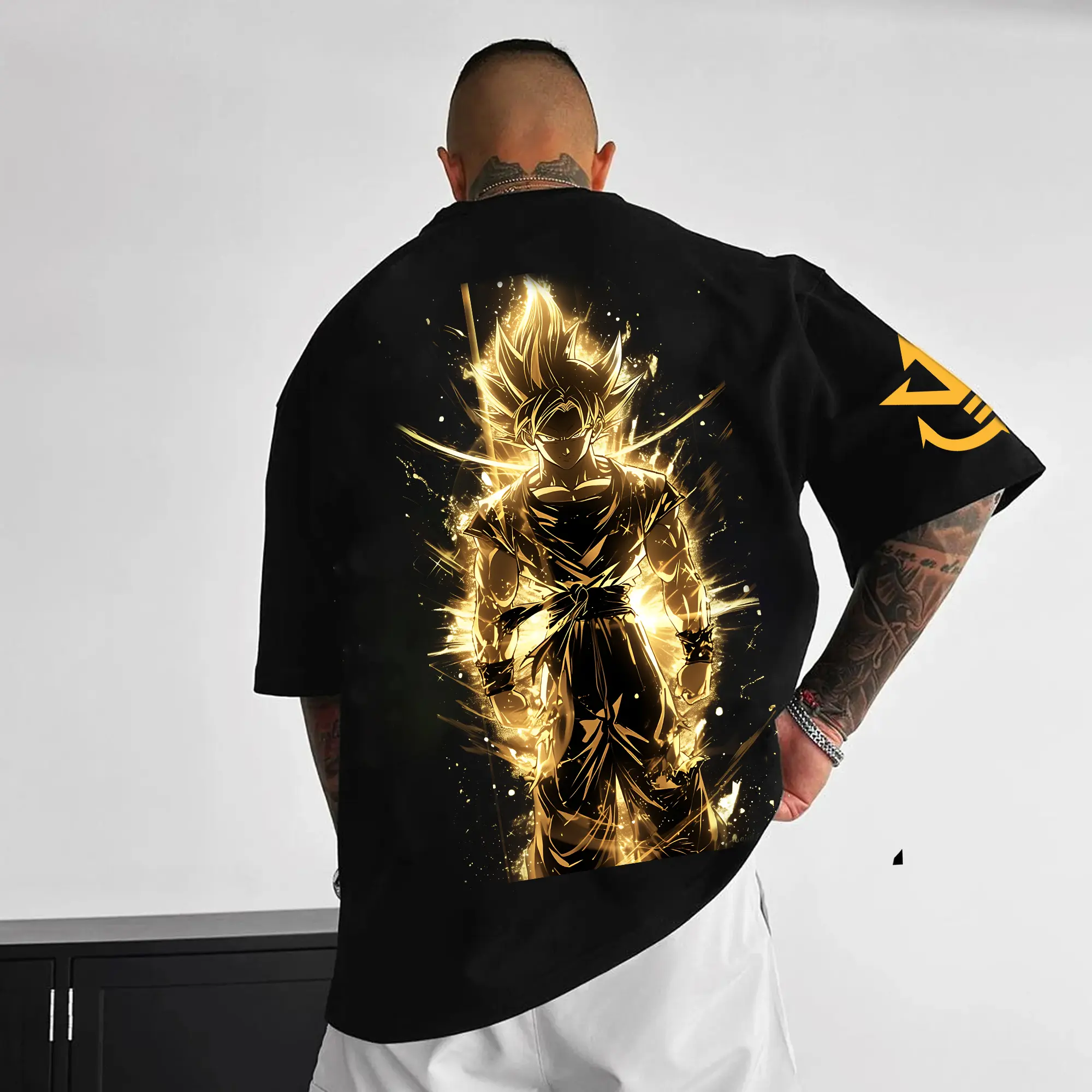 Dragon Ball Super Official Merch 2025 - Oversized Y2K Anime T-Shirt Pure Cotton Comfort for Gaming & Daily Outfits