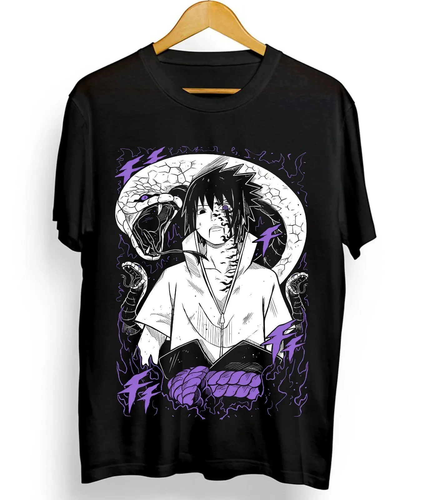 Uchiha Sasuke Naruto Anime Print Summer T-shirt Men Women Casual Harajuku Sport Loose Comfortable Oversized Fitness Short Sleeve