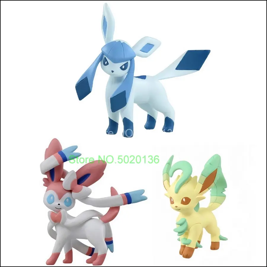 Original 9 pcs / Set Pokemon Eeveelution Collectible Display Figure Set of 9 - Eevee Umbreon