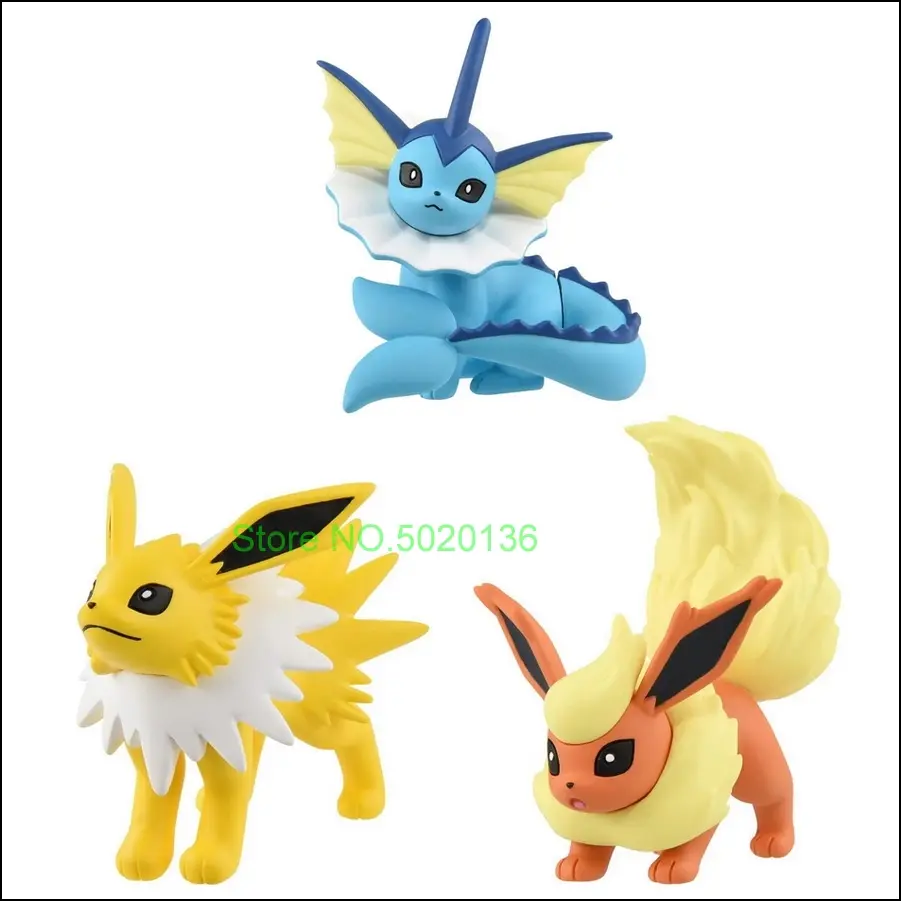 Original 9 pcs / Set Pokemon Eeveelution Collectible Display Figure Set of 9 - Eevee Umbreon