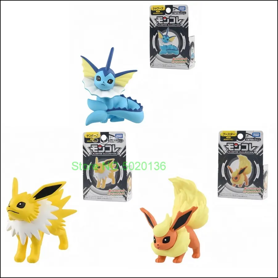 Original 9 pcs / Set Pokemon Eeveelution Collectible Display Figure Set of 9 - Eevee Umbreon