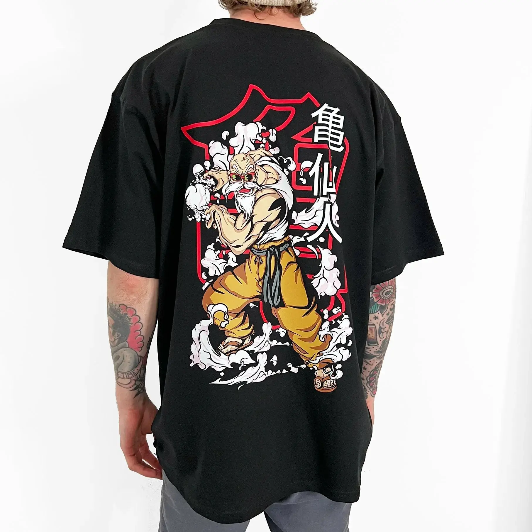 The Latest Dragon Ball Peripheral Animation Printing Short-sleeved T-shirt American Hot-blooded Men's Summer Comfortable T-shirt