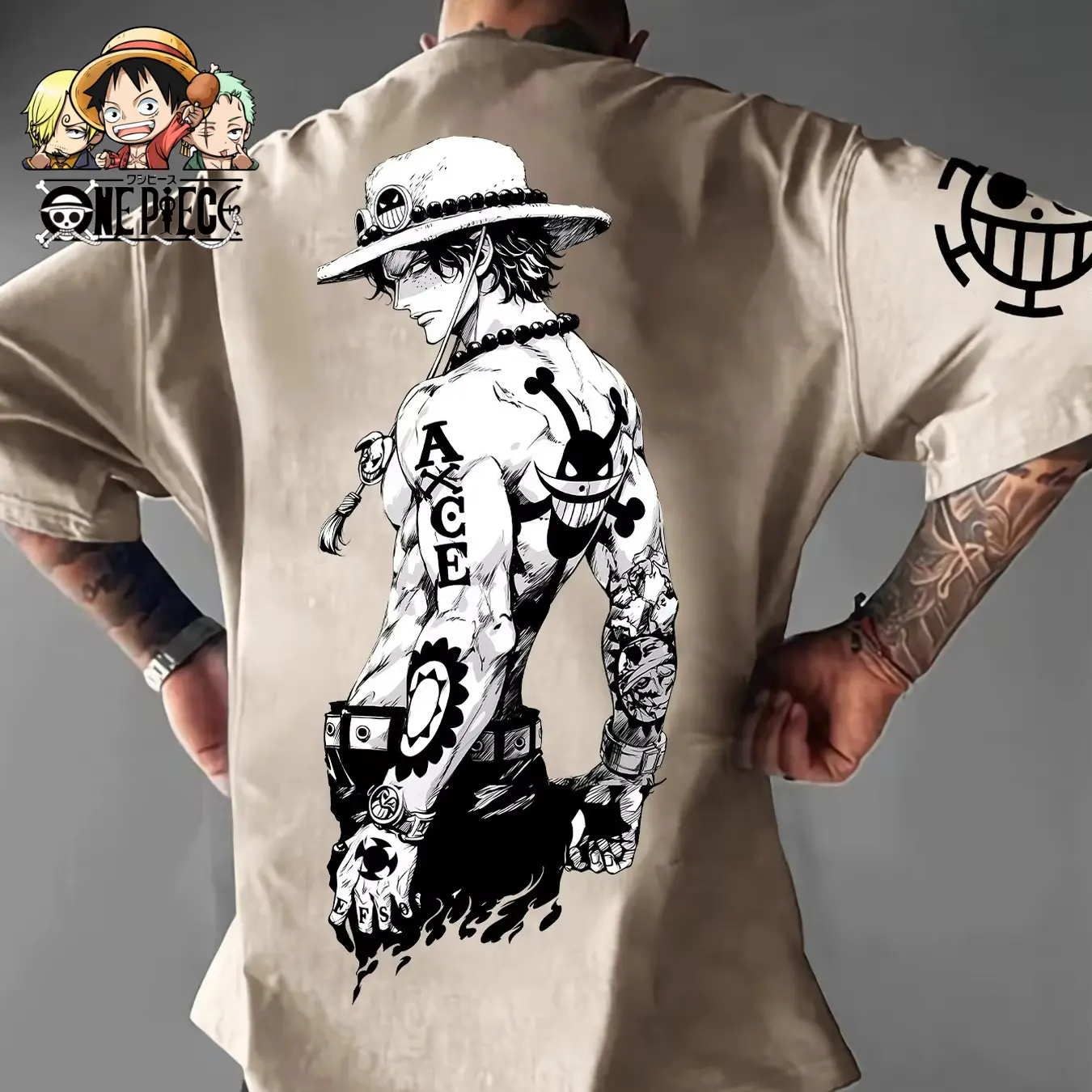 One Piece Luffy Anime Print Graphic T Shirts Man Summer Y2k Clothes Cotton Casual Oversized Short Sleeve Tee Tops Street Trend