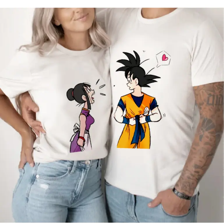 Dragon Ball Animation Men Women Couples Summer T-Shirt Casual Sports Fitness Loose Oversized Comfortable Cotton Short Sleeves