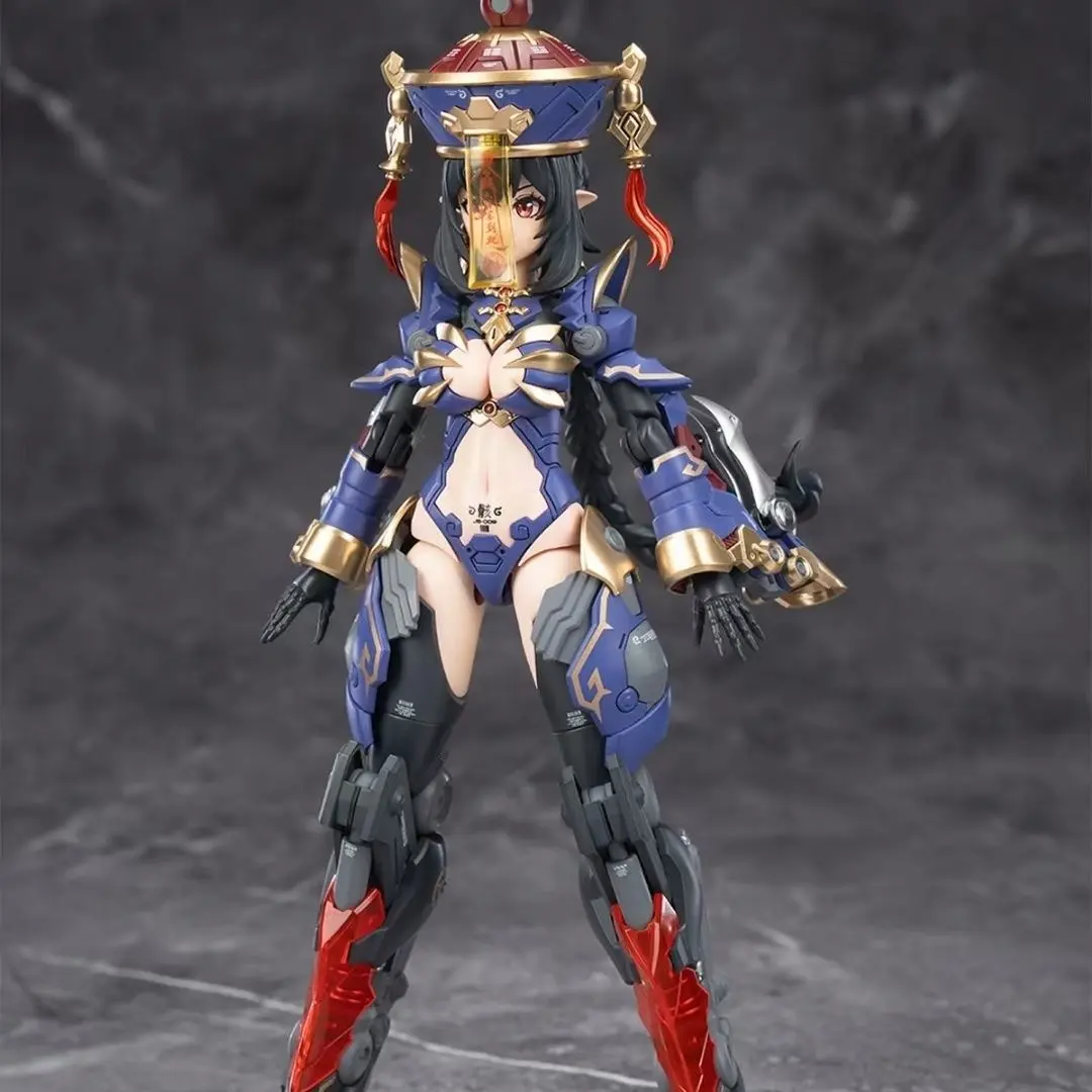 New Original Hemoxian Figure Jiulian Figures Reverberation Of Medta Figurine 1/12 Zombie Girl Assembly Model Kit Collection Gift