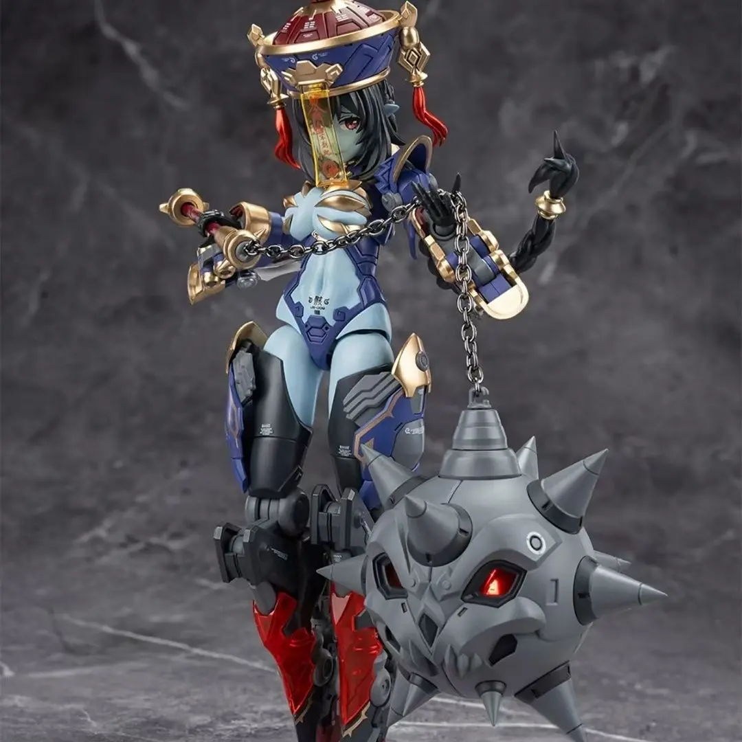 New Original Hemoxian Figure Jiulian Figures Reverberation Of Medta Figurine 1/12 Zombie Girl Assembly Model Kit Collection Gift
