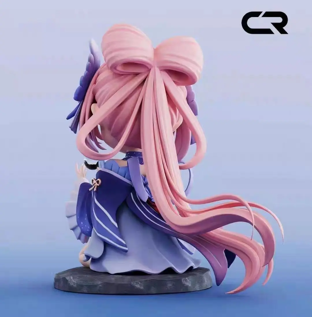Sangonomiya Kokomi Figure Genshin Impact Anime Figurine Sangonomiya Q Version Pvc Models Statue Collectible Toy Doll Decora Gift