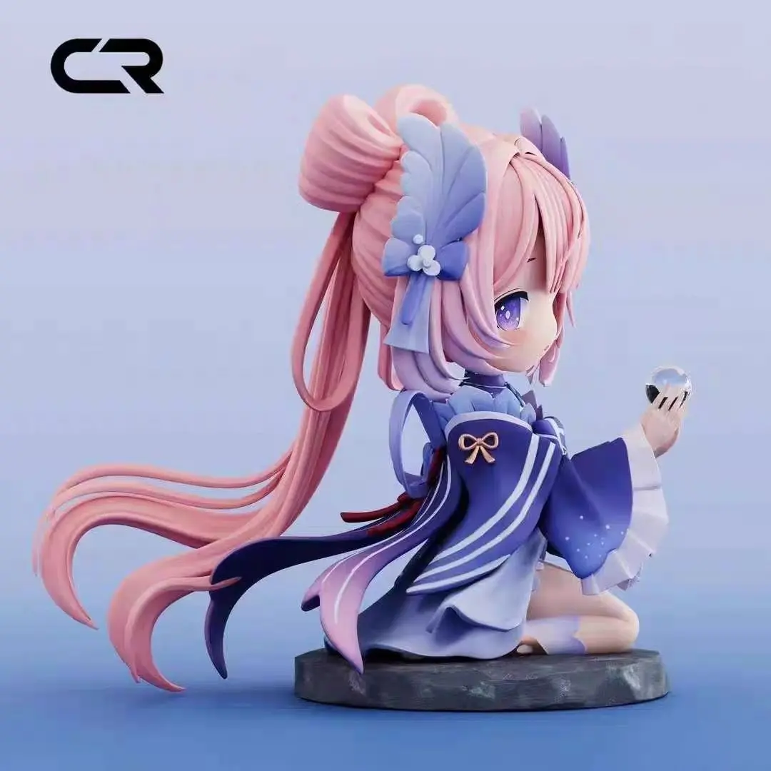 Sangonomiya Kokomi Figure Genshin Impact Anime Figurine Sangonomiya Q Version Pvc Models Statue Collectible Toy Doll Decora Gift