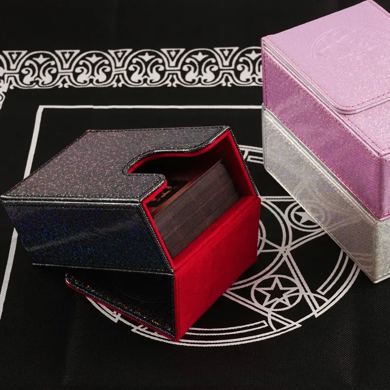 PU Leather Tarots Case Container Collection Capacity Tarot Cards Box Board Game Card Sleeve Holder Box Drop Shipping big size