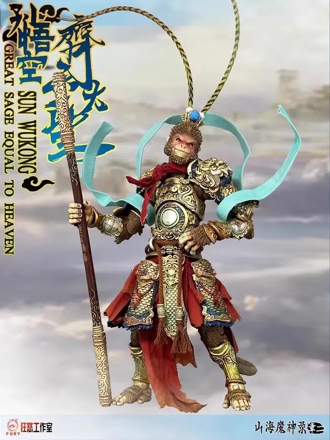 Fury Toys 1/12 Sun Wukong Figure Monkey King Monk Action Figures Great Sage Equal To Heaven Figurine Collection Model Toys Gifts