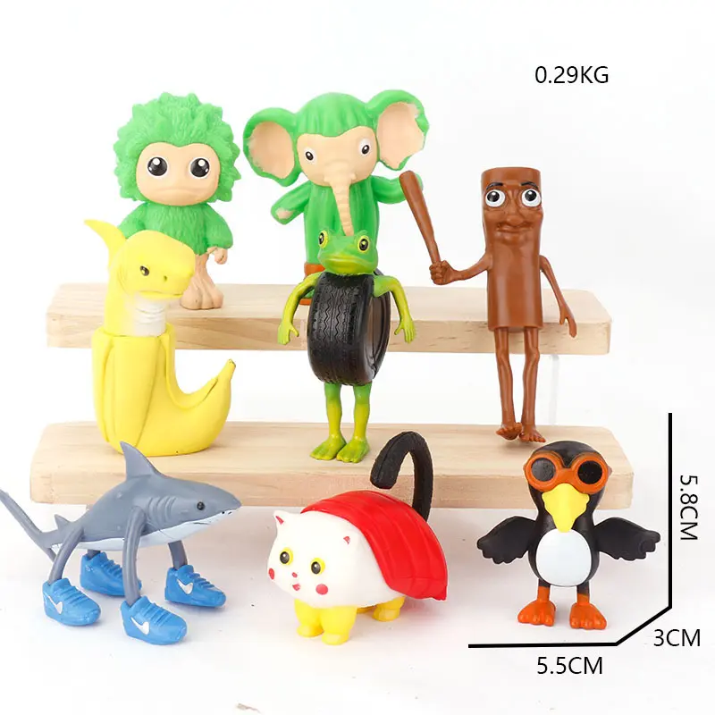 New Italian Brainrot Monster Fusion Edition Figures Tung Tung Tung Sahur Tralalero Tralala Figurine  Cartoon Ornament Toys Gifts