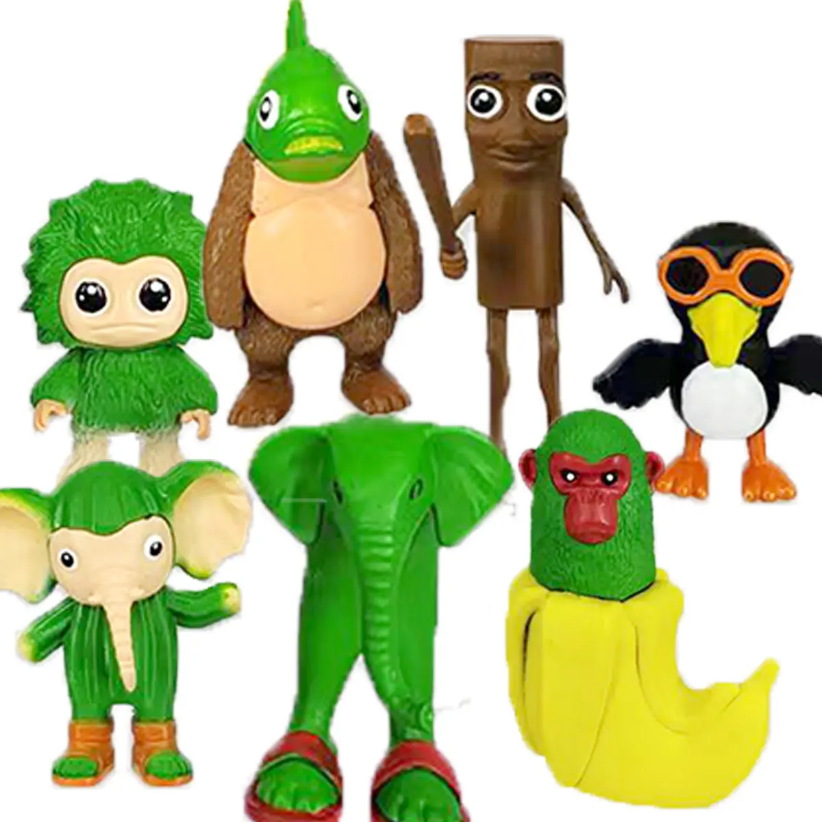 New Italian Brainrot Monster Fusion Edition Figures Tung Tung Tung Sahur Tralalero Tralala Figurine  Cartoon Ornament Toys Gifts