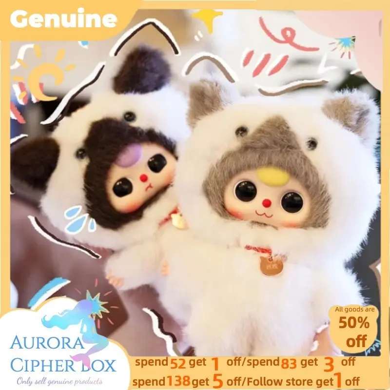 new Genuine Baby Three Whose Cat Is This Series Vinyl Doll Cute Pendant Doll Blind Box Theme Backpack Trendy Collect gift