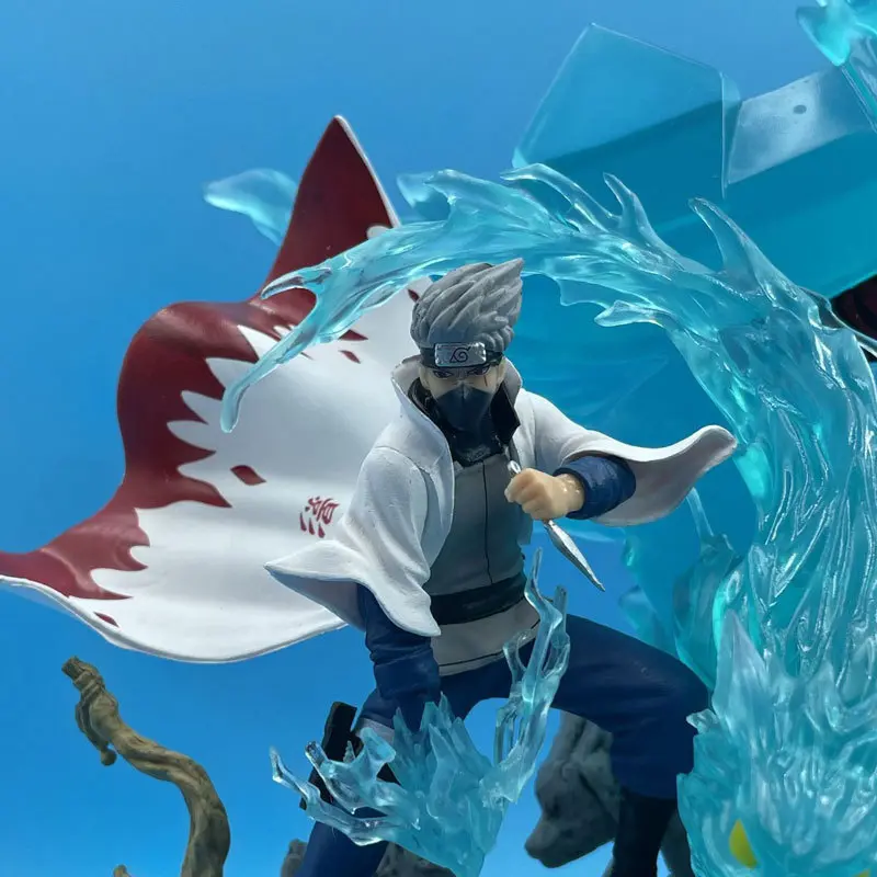 Naruto Anime Action Figure 22cm GK Hatake Kakashi Model PVC Doll Ornament Collection Room Desktop Toy Gift