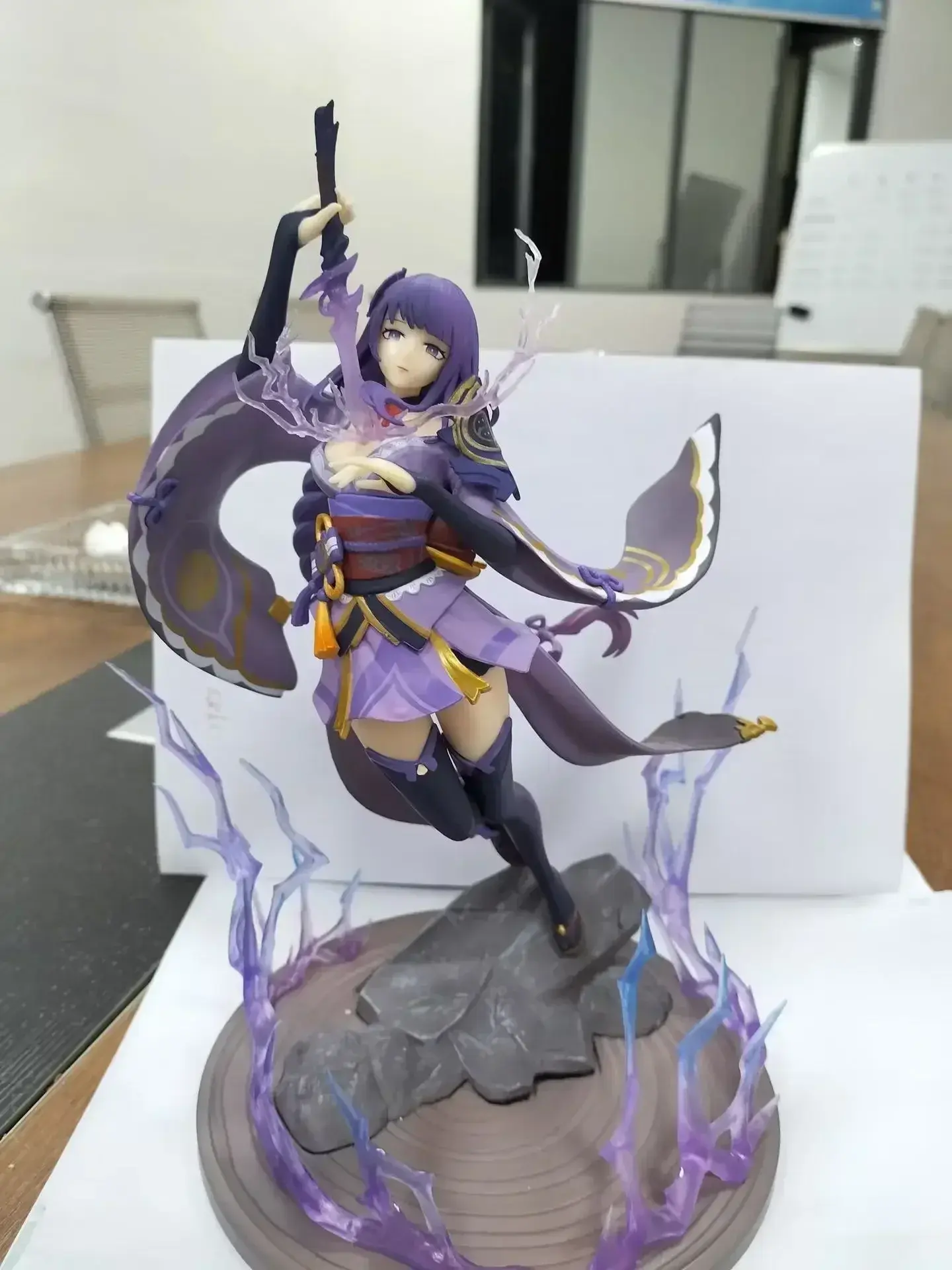 24cm Genshin Impact Raiden Shogun Anime Figure Genshin Impact Mona/Beelzebul Action Figure Figure Collectible Doll Toy Gift