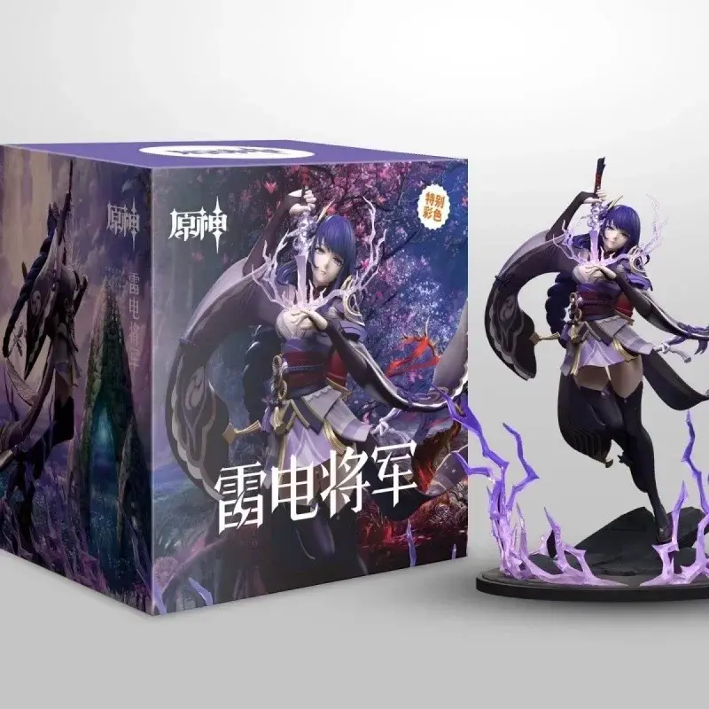 24cm Genshin Impact Raiden Shogun Anime Figure Genshin Impact Mona/Beelzebul Action Figure Figure Collectible Doll Toy Gift