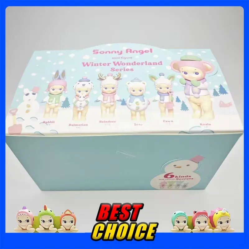 Sonny Angel Winter Wonderland Series Cute Anime Figure Dolls Christmas Tree Ornaments Collectible Toys for Kids Fans Gift 2024