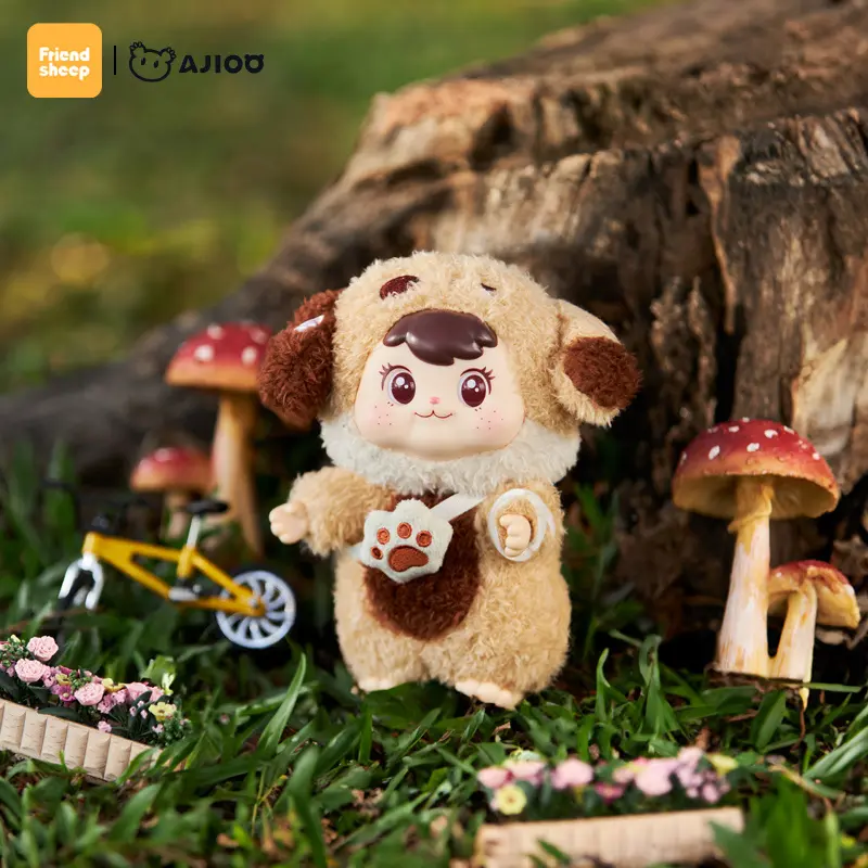 Ajioo Adventure Cute Friends Series Plush Doll Toy Surprise Blind Box Vinyl Pendant Collectible Holiday Gift For Kids Collectors