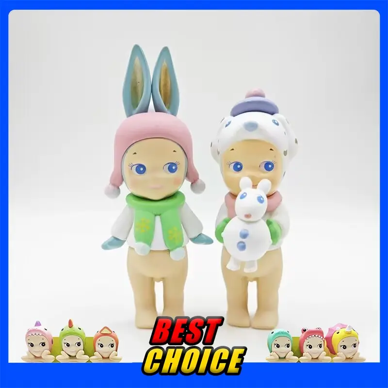 Sonny Angel Winter Wonderland Series Cute Anime Figure Dolls Christmas Tree Ornaments Collectible Toys for Kids Fans Gift 2024