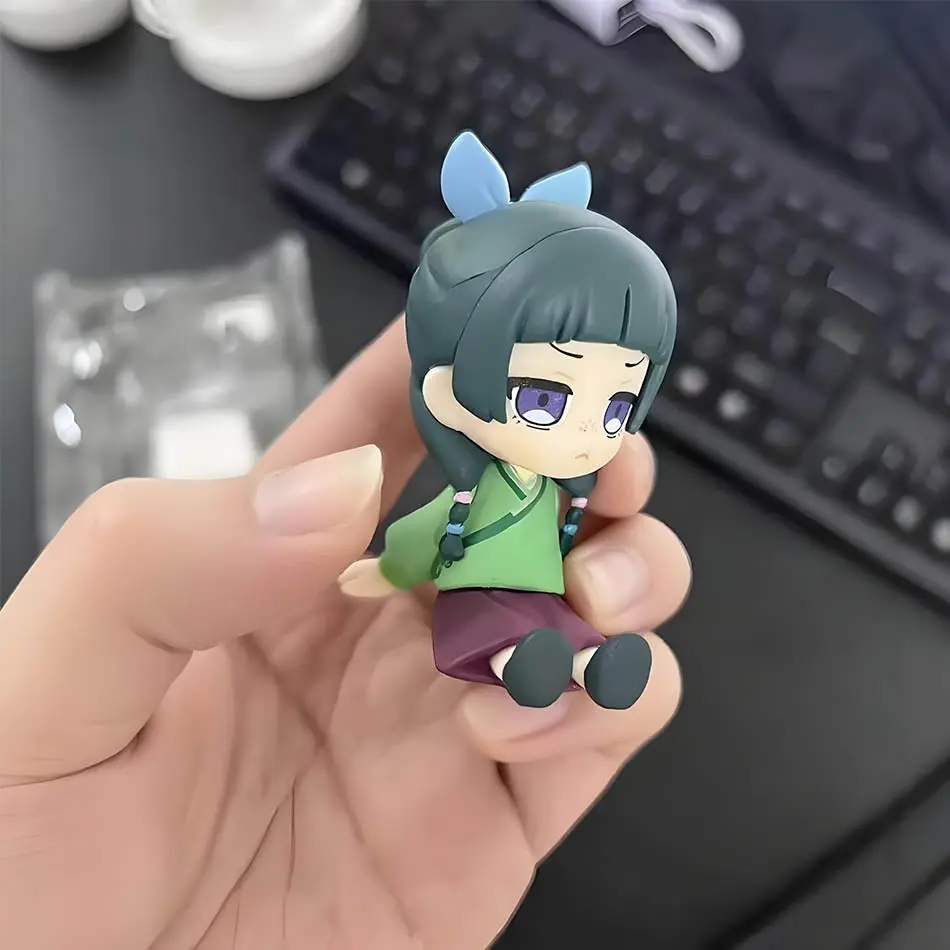 Anime Figure Maomao and Jinshi action Figure pvc Model mini cute Maomao Figurine Collection Decoration Doll fans Gifts