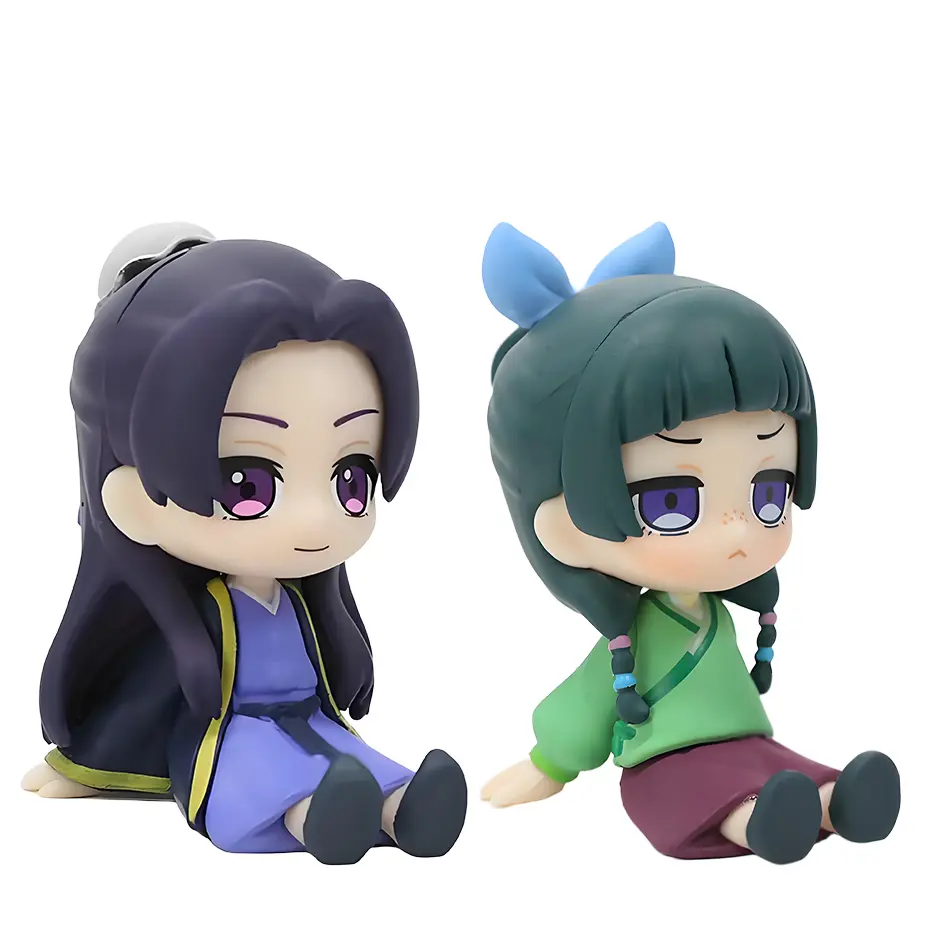 Anime Figure Maomao and Jinshi action Figure pvc Model mini cute Maomao Figurine Collection Decoration Doll fans Gifts