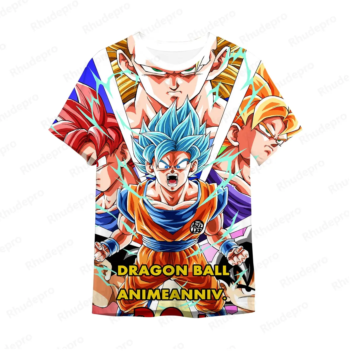 3D Printed T-Shirt Anime Dragon ball Goku New Men Hip Hop Cosplay High Quality Men's 5XL T-shirts Short Sleeve Y2k Fashion