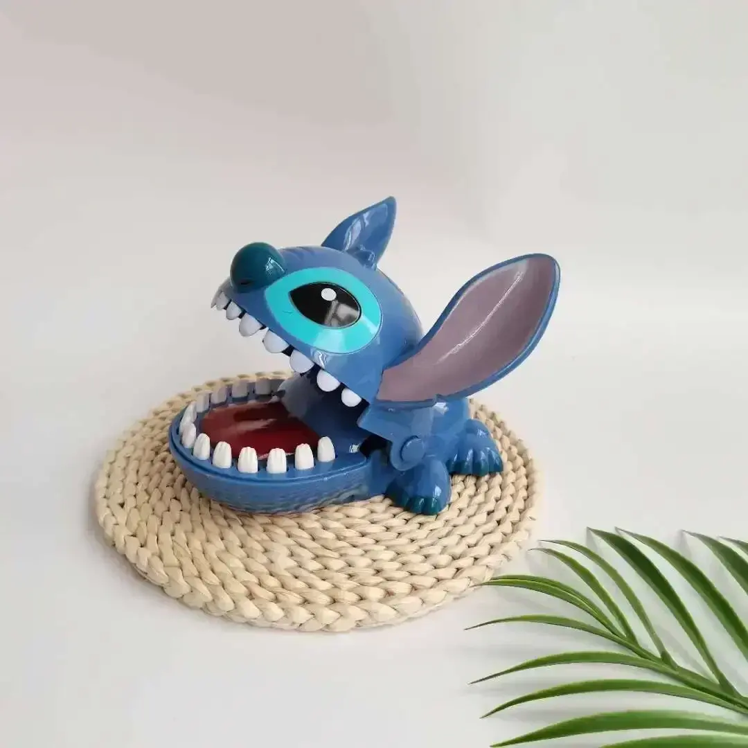 Stitch Bite Finger Toy - Funny Dentist Push Teeth Game, Cute Anime Model Figure, Kids Birthday Gift & Baby Toy Collection