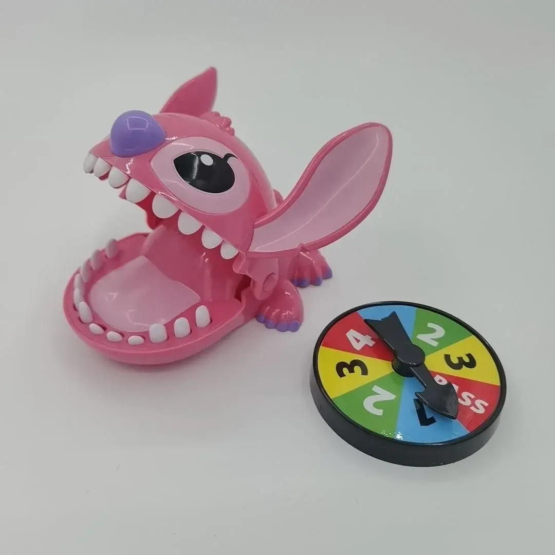 Stitch Bite Finger Toy - Funny Dentist Push Teeth Game, Cute Anime Model Figure, Kids Birthday Gift & Baby Toy Collection