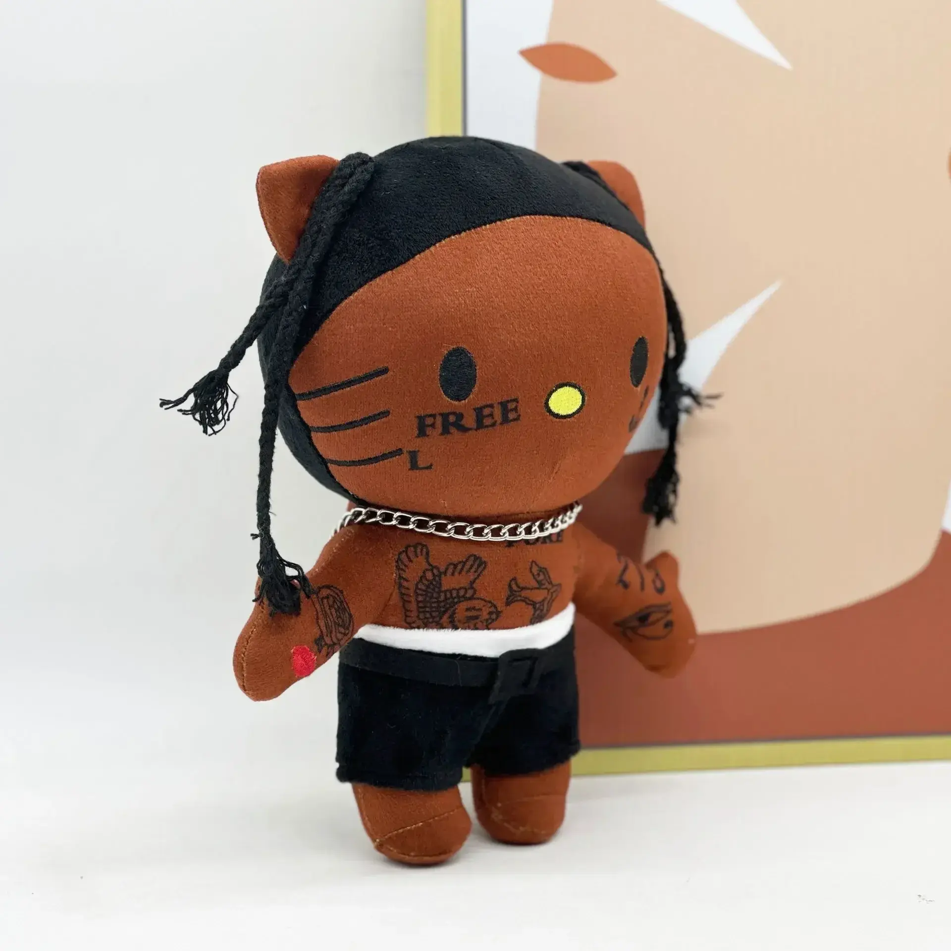 Multiple Styles Hello Kitty Eminem xxxtentacion Frank Ocean Plush Toy Doll with Clothes Stuffed Soft Plush Toys Fans Collect Gif